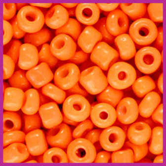 Rocailles 6/0 (4mm) neon deep orange