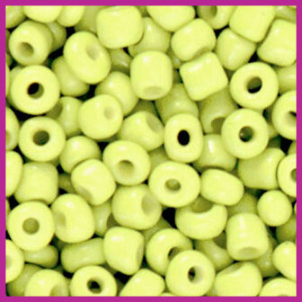 Rocailles 6/0 (4mm) neon bright yellow