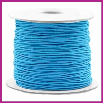 Gekleurd elastisch draad &Oslash;0,8mm dark aqua per meter