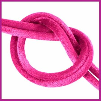 Stitched elastisch lint Ibiza velvet magenta pink