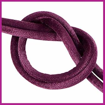 Stitched elastisch lint Ibiza velvet aubergine purple