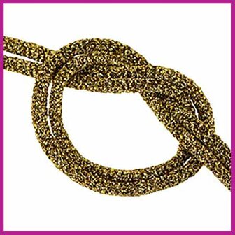 Stitched lint Ibiza glitter gold