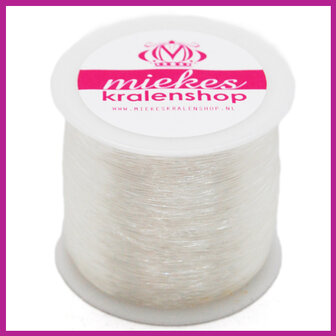 Elastisch nylon rond 0.5mm transparant VOORDEELROL