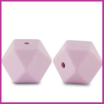 Siliconen kraal diamant lilac