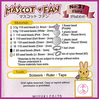 Miyuki Do It Yourself pakket konijn nr 31