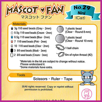 Miyuki Do It Yourself pakket kat nr 29
