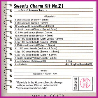 Miyuki Do It Yourself pakket verse citroentaart nr 21