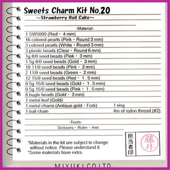 Miyuki Do It Yourself pakket aardbeienslof nr 20