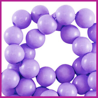 Acryl kraal shiny rond 14mm lilac