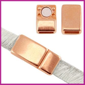 DQ magneetslot voor 5 / 6mm plat leer Rosegold