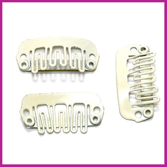 Mini snap haarclip 23x11mm Blond