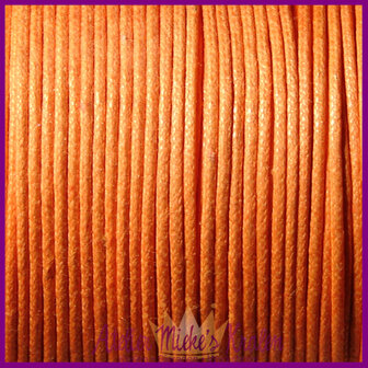 Katoenkoord &oslash;1mm oranje per meter