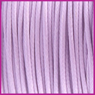Waxkoord (polyester) &oslash;1mm Lila paars per meter