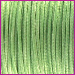 Waxkoord (polyester) &oslash;1mm Deep chrysolite green per meter
