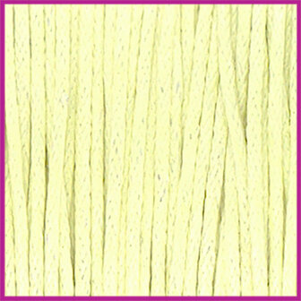 Waxkoord (katoen) &oslash;1mm Pastel yellow per meter