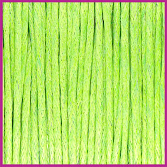Waxkoord (katoen) &oslash;1mm Fern green per meter
