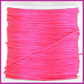 Macram&eacute; draad &Oslash;0,8mm Neon pink