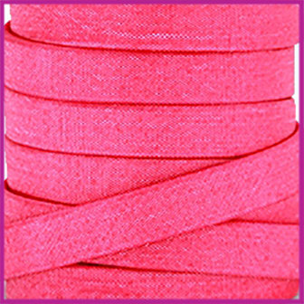 Trendy Jean-Jean glansstof koord plat 10mm Fuchsia per 20cm