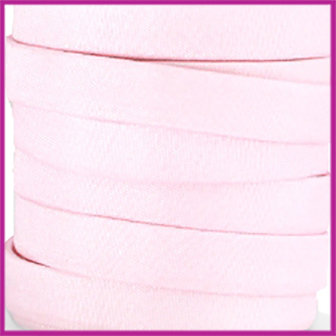 Trendy Jean-Jean glansstof koord plat 10mm Soft pink per 20cm
