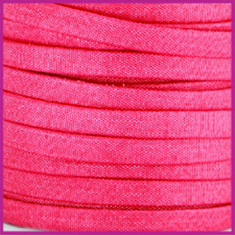 Trendy Jean-Jean glansstof koord plat 5mm Fuchsia per 20cm