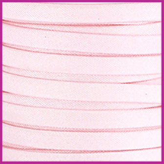 Trendy Jean-Jean glansstof koord plat 5mm Soft pink per 20cm