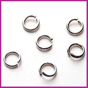 Sterling zilver 925 open ring &oslash;5mm (1mm dik)