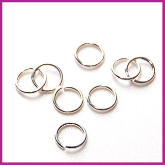 Sterling zilver 925 open ring &oslash;5mm (0,6mm dik)