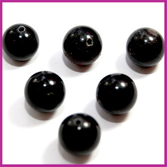 Black Stone plain round &oslash;12mm