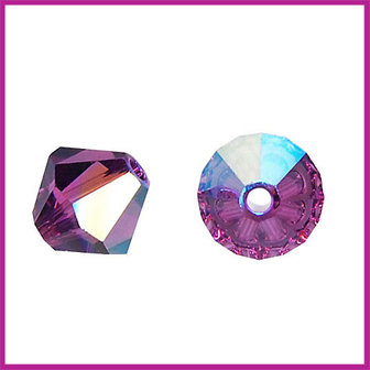 Swarovski kraal Amethyst AB 6 mm