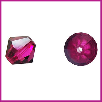 Swarovski kraal Fuchsia 6 mm