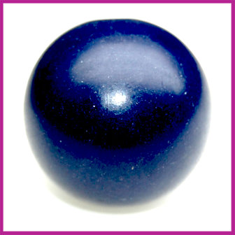 Kunststofkraal bal rond donker blauw