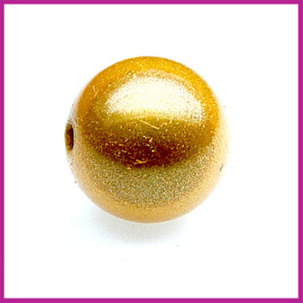 Kunststofkraal geel &oslash;13mm miracle