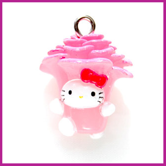 Hello Kitty roze bloem