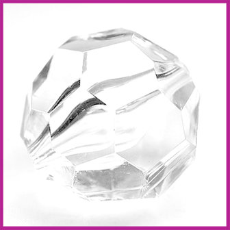 Kunststof facetkraal groot crystal