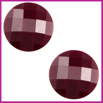 Basic cabochon plaksteen acryl 10mm aubergine purple