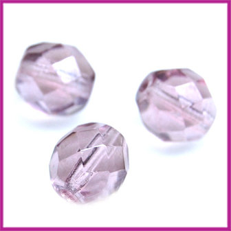 Glaskraal Tsjechisch facet 8mm Licht Amethyst