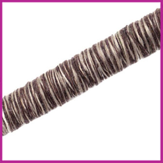 Knitt koord 10mm Donker bruin per 10cm