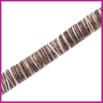Knitt koord 5mm Donker bruin per 10cm