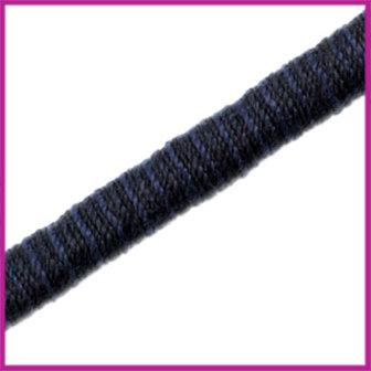 Knitt koord 5mm Donker blauw per 10cm