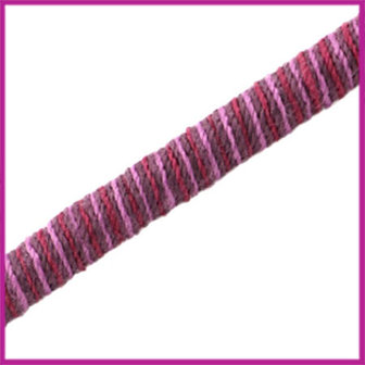Knitt koord 5mm Pink purple per 10cm