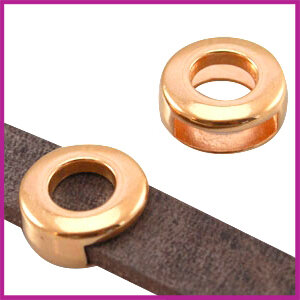 Lovi DQ metaal schuiver rond 13mm Rosegold