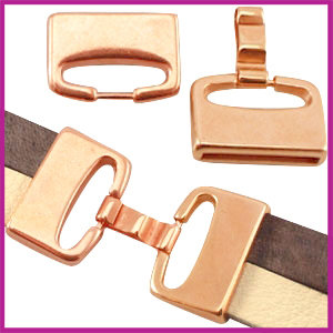 Lovi DQ metaal sluiting large 42x24mm Rosegold