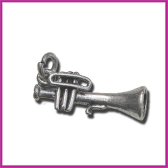 Metaal bedel trompet AZ 21x8 mm