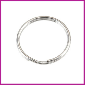Sleutelhanger ring metaal &Oslash;30mm Antiek zilver