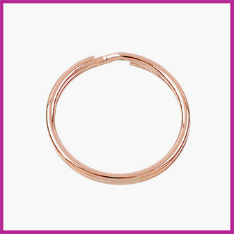 Sleutelhanger ring metaal &Oslash;30mm Rosegold