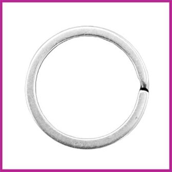 DQ sleutelhanger ring metaal &Oslash;30mm Antiek zilver