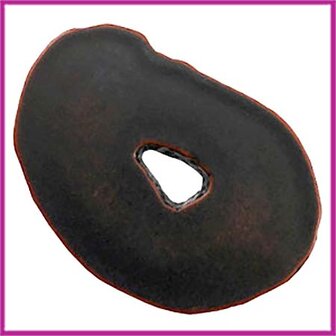 DQ acryl kraal schijfvormig koraal Dark brown-black