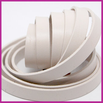 Basic quality plat leer 10mm beige ca. 20cm