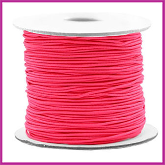 Gekleurd elastisch draad &Oslash;0,8mm per meter Fluor rose