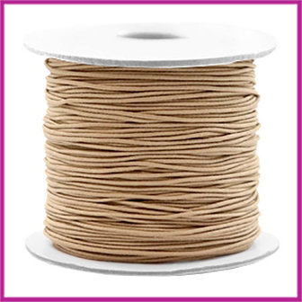 Gekleurd elastisch draad &Oslash;0,8mm per meter Taupe brown
